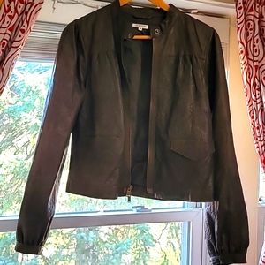 Generra Cropped Real Leather supper stylish jacket please note two holes